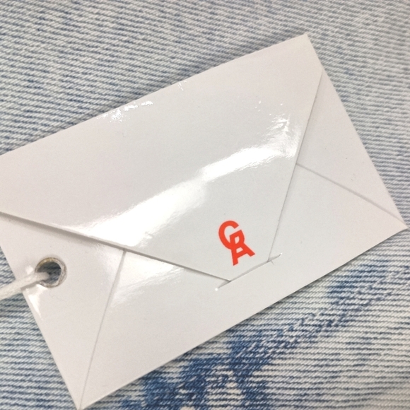 NWT Good American Light Wash Distressed Denim Skirt 💙 Size 14/32 - Picture 5 of 7